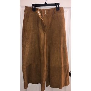 Suede culottes